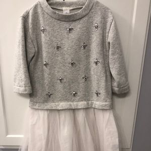 Girls J. Crew Crewcuts Fancy Sweatshirt Dress
